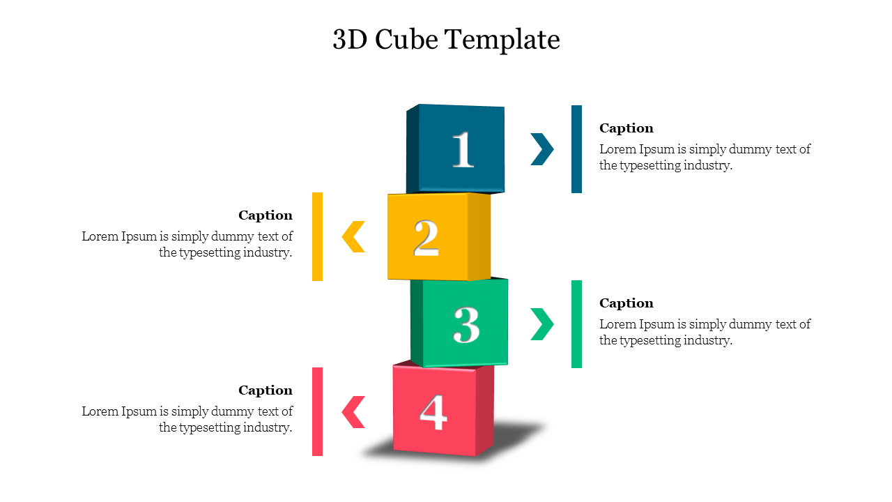 Stunning 3D Cube Template PowerPoint Presentation